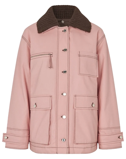 Stine Goya - Workwear Boxy Jakke - Haze Pink